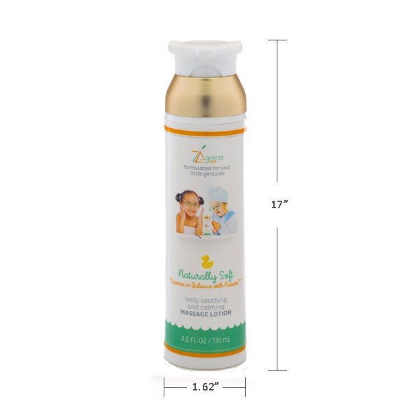 SET OF 2 - MASSAGE BODY LOTION FOR BABIES OF ALL AGES (4.6 FL. OZ / 135 ML)