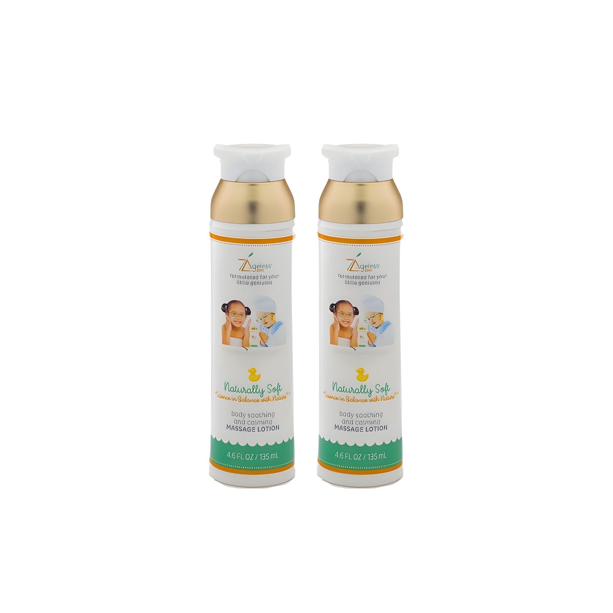 Massage Body Lotion for Babies of All Ages - Set of 2